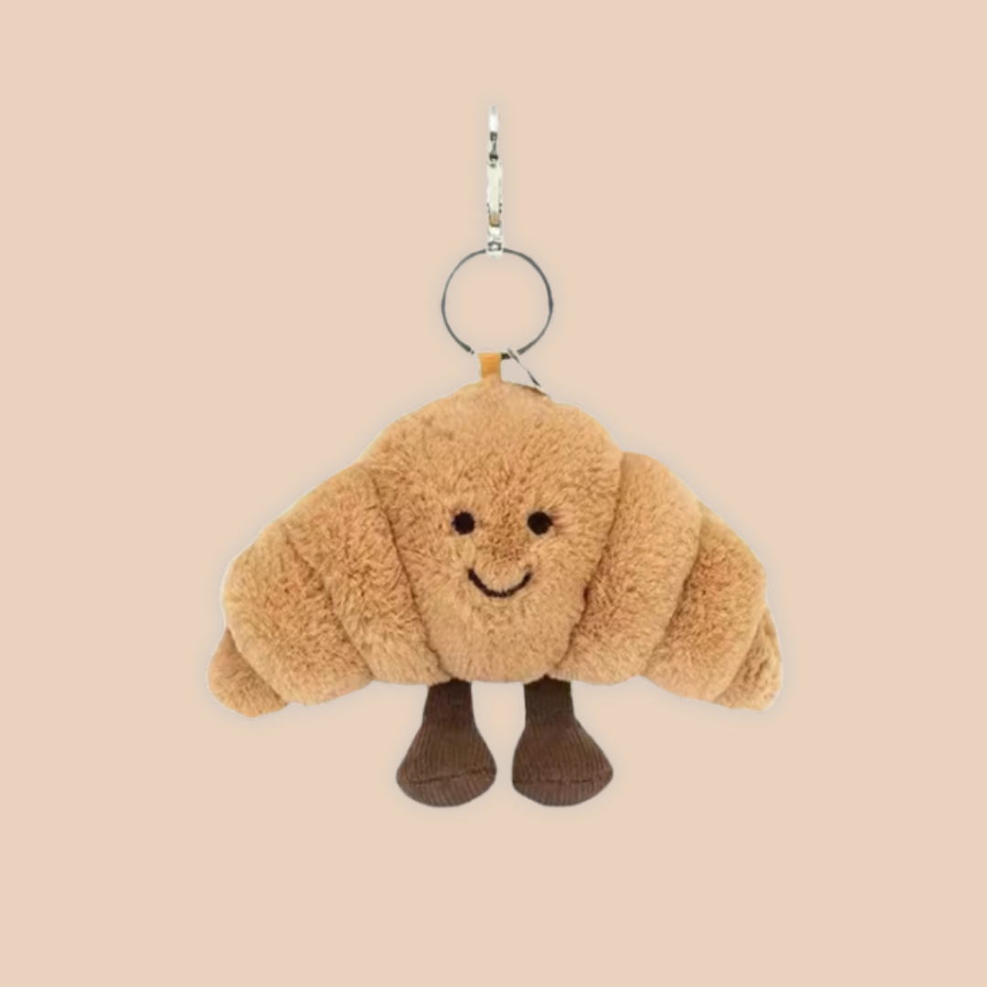 Crispy The Croissant Key Ring